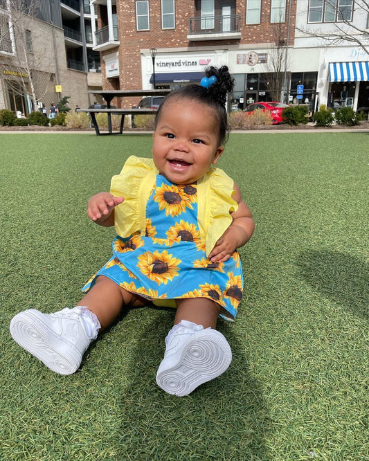 Sunflower Ruffle Dress